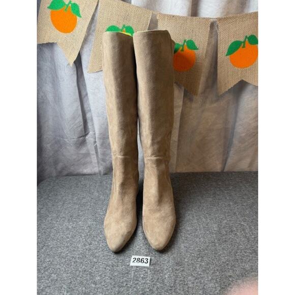 Cole Haan Women Go-To Suede Knee-High Block Boots Size 8B NWOB - Picture 9 of 9